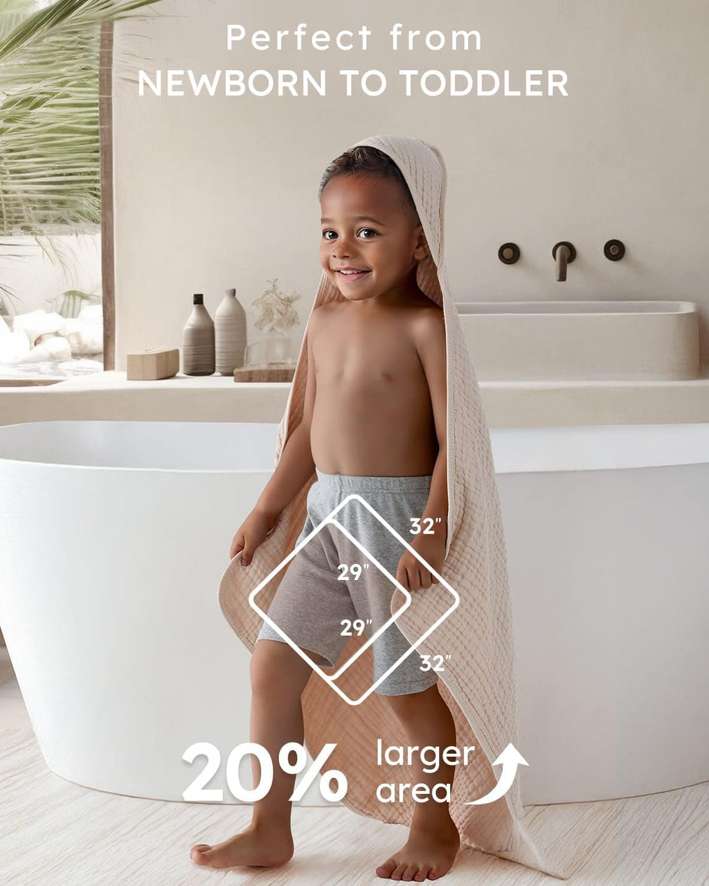 Hooded Baby Towels for Newborn 2 Pack