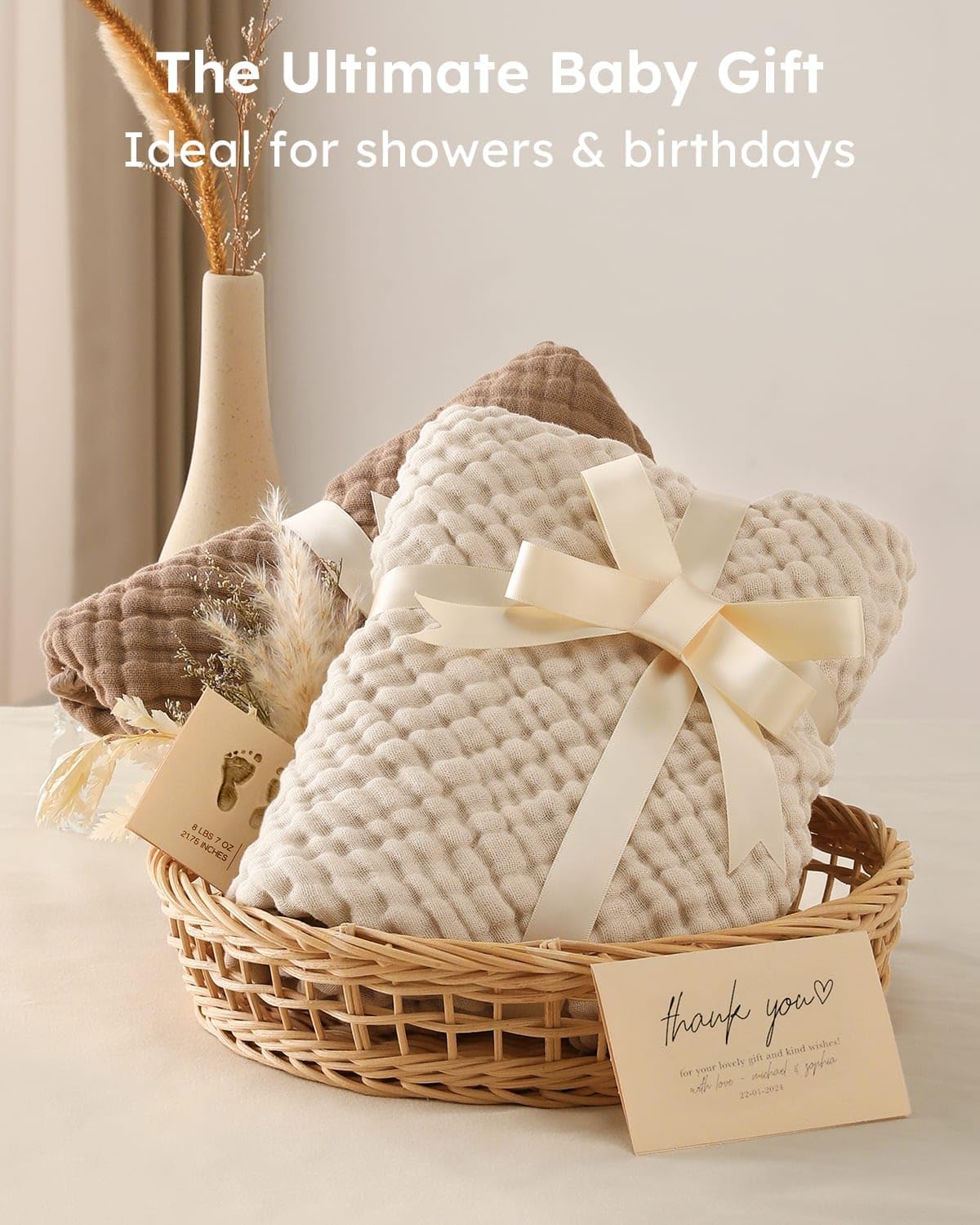 Hooded Baby Towels for Newborn 2 Pack